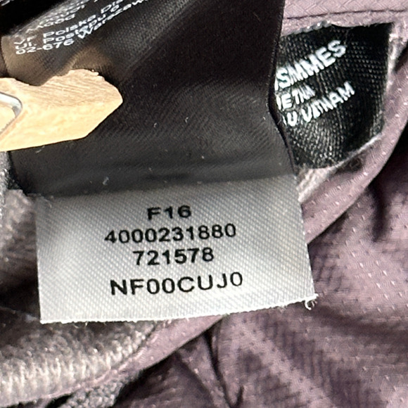 North Face Vest Womens SMALL Gray Mossbud Reversible Quilted Sherpa Fleece - Picture 6 of 12